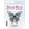 Deep Red Stamps Butterfly Swirl Rubber Cling Stamp 3.2 x 2.75 inches